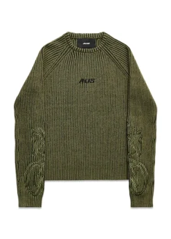 ARIA KNIT SWEAT W/ EMBROIDERY