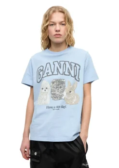 Basic Cotton Jersey Animals Relaxed T-shirt
