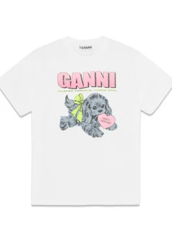 Basic Cotton Jersey Neon Puppy T-shirt