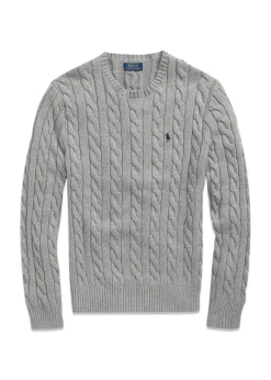 Cable Knit Cotton Sweat