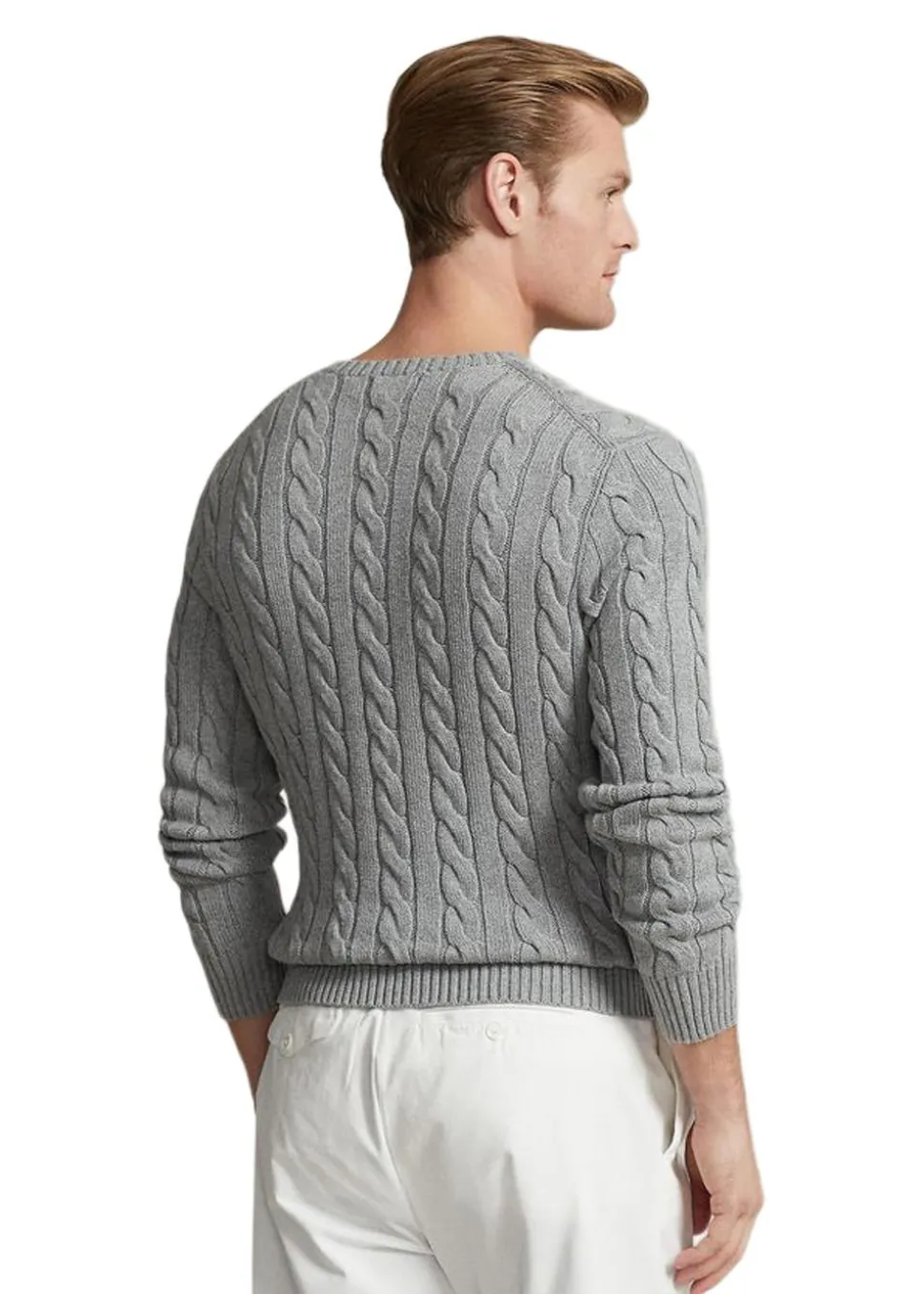 Cable Knit Cotton Sweat