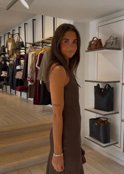 Celinie Heavy Sateen Dress