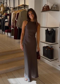 Celinie Heavy Sateen Dress