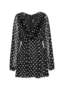 Chiffon Ruffle Mini Dress