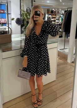 Chiffon Ruffle Mini Dress