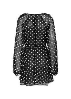 Chiffon Ruffle Mini Dress