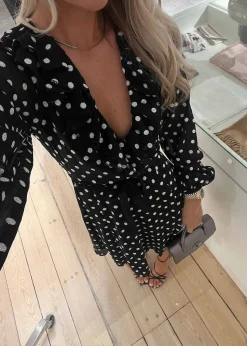 Chiffon Ruffle Mini Dress