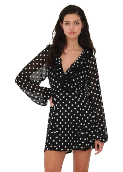 Chiffon Ruffle Mini Dress