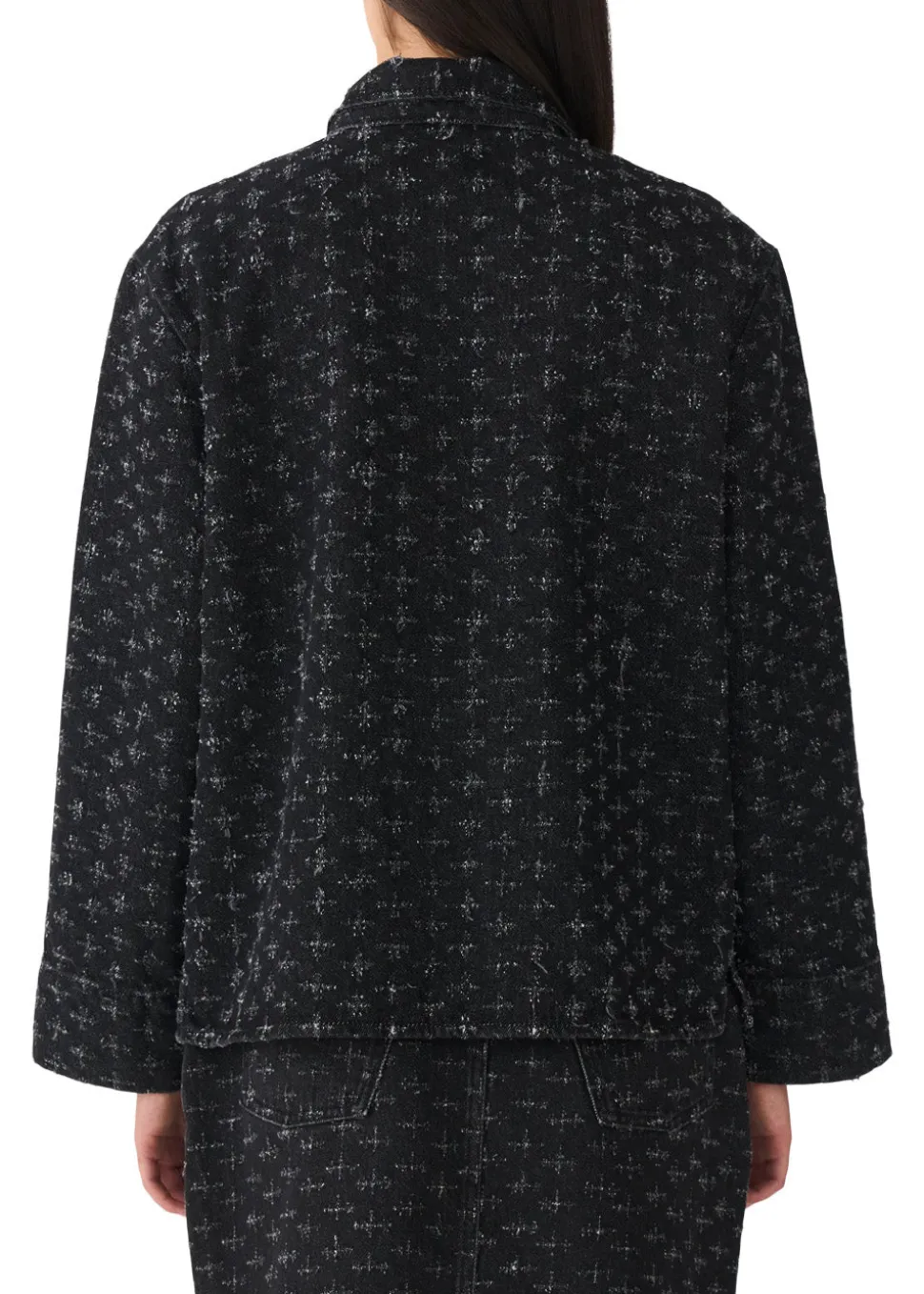 Cory Jacket Black Punch Denim