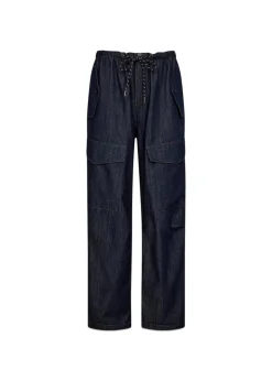 Denim Cargo Pull On Trouser