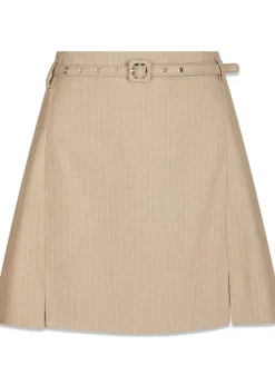 Donte Melange Pinstripe Skirt