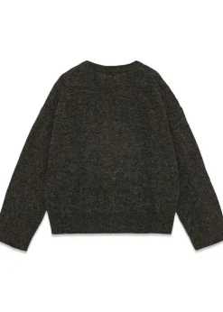 Fine Brushed Alpaca Banana Oversized O-neck