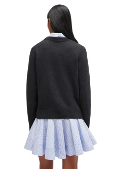 Graphic Wool Mix Puppy Love Crewneck