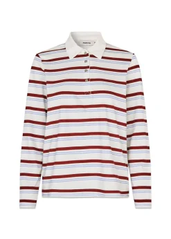 Hellenmd LS stripe polo