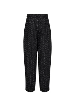 Janice Slung Jeans Black Punch Denim