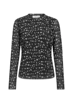 LAMITIÉ Mesh Ls O-Neck