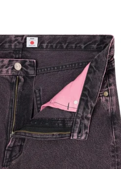 Loose Jeans Black Pink Overdye