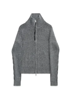 PEAROS KNIT SWEATER W/ ZIP