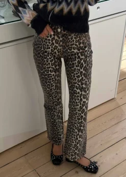 Print Denim Betzy Cropped