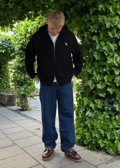 Rib Wool Knit Hoodie