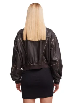 Rocker Leather Bomber