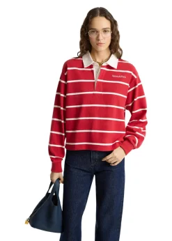 Serif Logo Cropped Rugby Polo