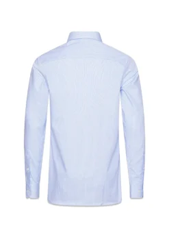 Slim Fit Cut Away Non Iron Banker Stripe