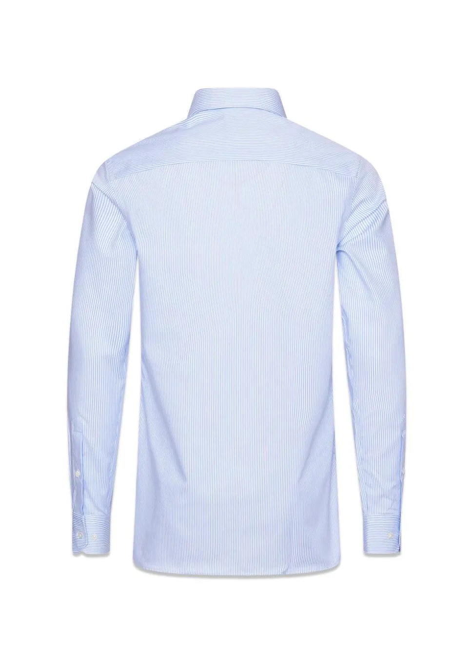 Slim Fit Cut Away Non Iron Banker Stripe