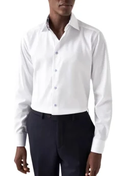 Slim Floral Effect Signature Twill Shirt