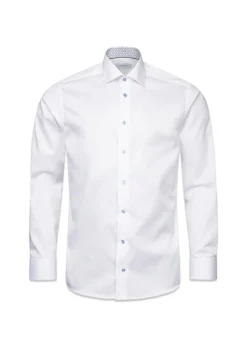 Slim Geometric Efferct Signatrue Twill Shirt