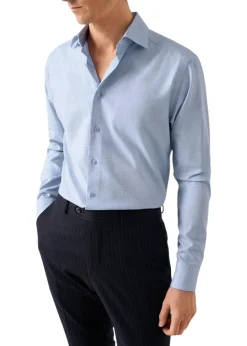 Slim Semi Solid Effect Dobby Shirt