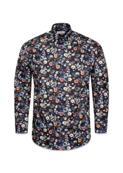 Slim-Floral Print Signature Twill