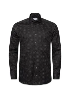 Slim-Geometric Print Signature Twill