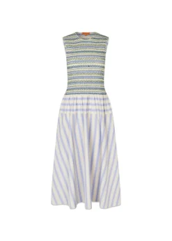 SMOCKED GATHERED TANK DRESS