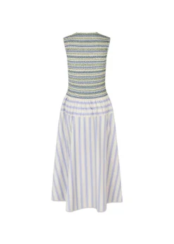 SMOCKED GATHERED TANK DRESS