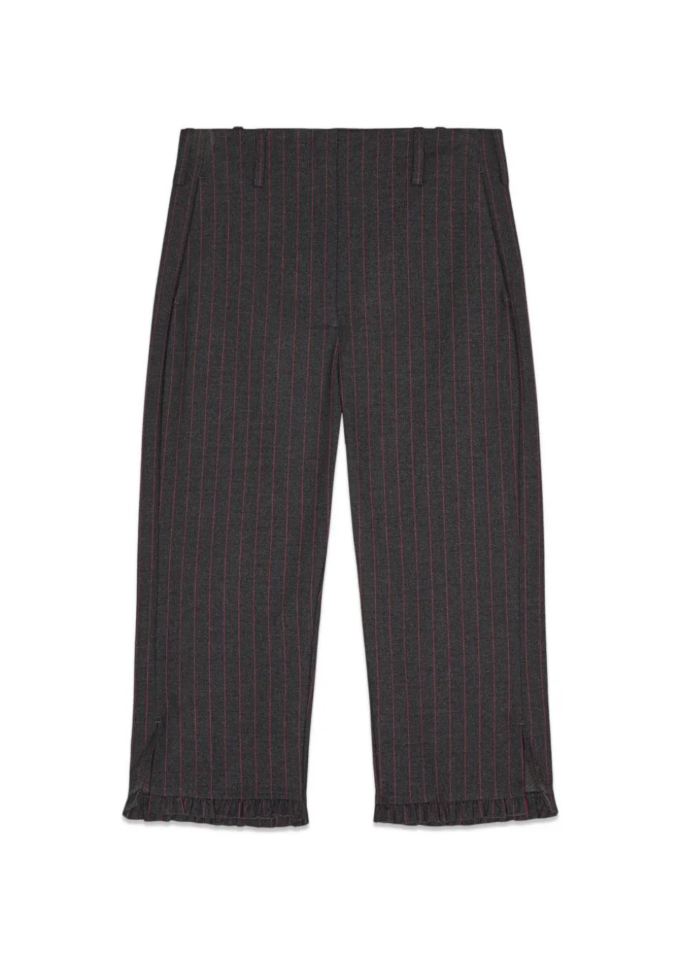 Stretch Stripe Tailoring Capri Pants