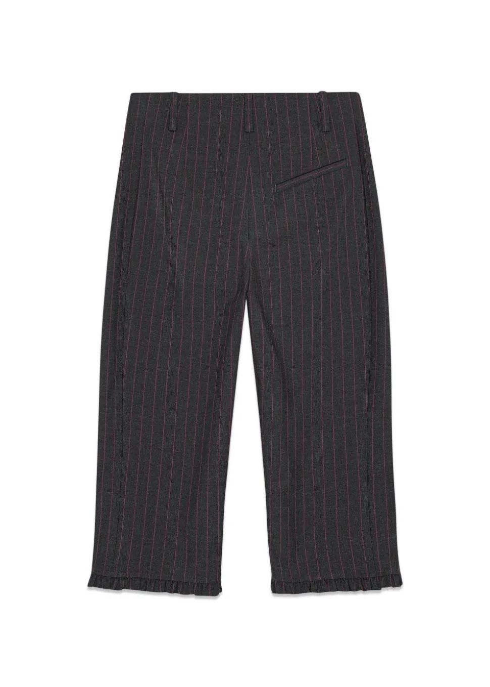 Stretch Stripe Tailoring Capri Pants