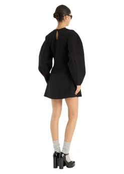 SUITING FLARED MINI DRESS