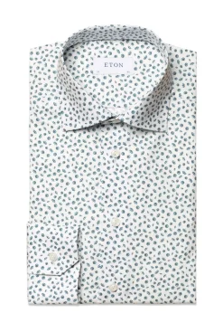 Umbrella Print Poplin Slim Shirt