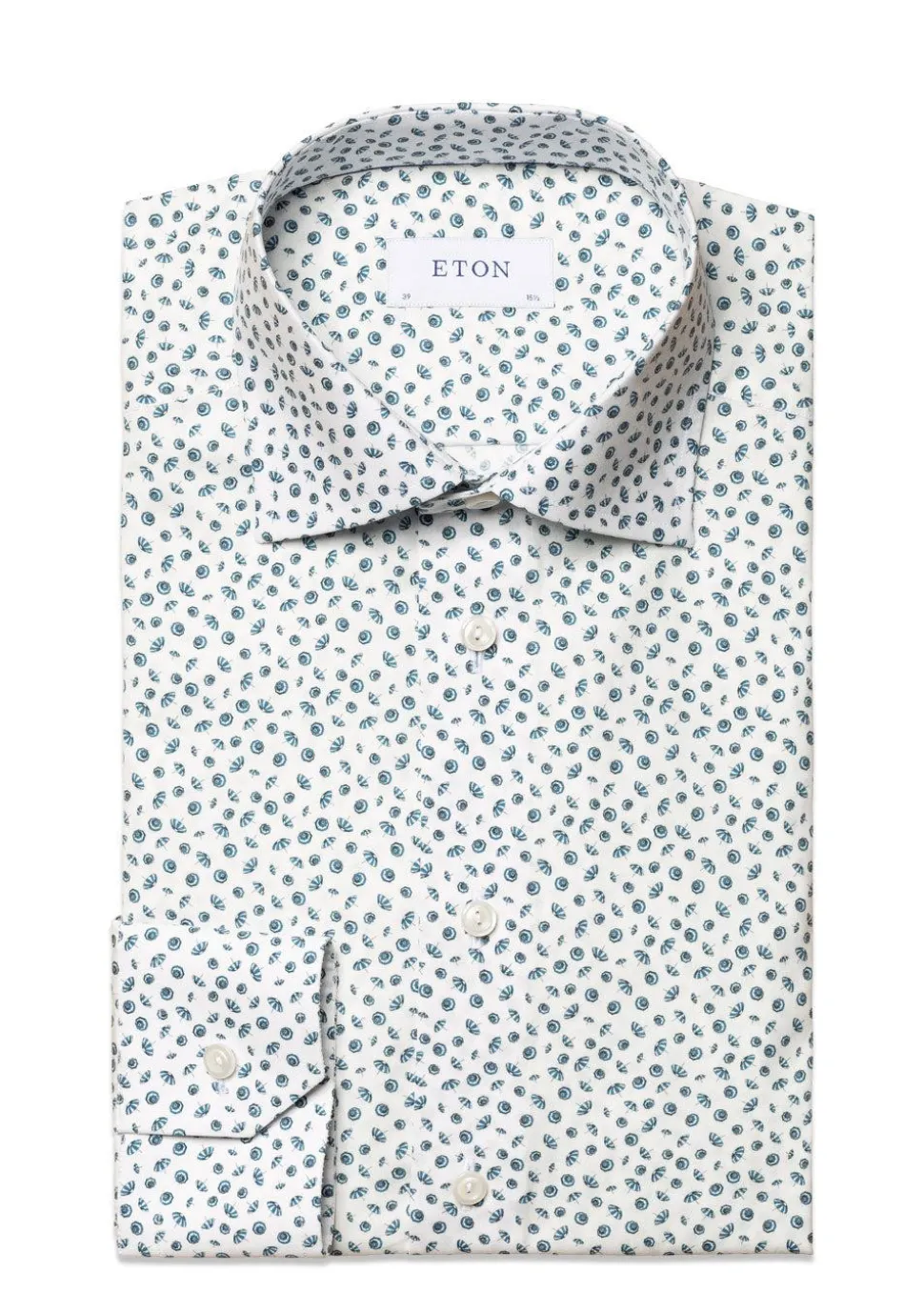 Umbrella Print Poplin Slim Shirt