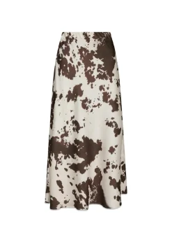 Viso Cow Print Skirt