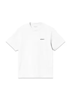 W S/S Script Embroidery T-S