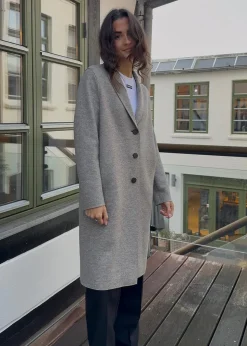 WOMEN OVERCOAT PRESSED WOOL